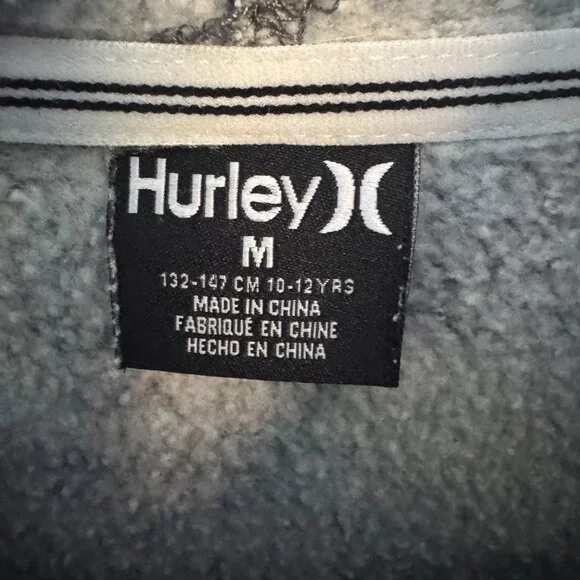 Hurley boys size youth medium gray hoodie sweatshirt - Picture 5 of 5
